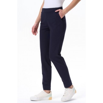 Брюки  женские       из футера       синие     