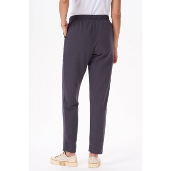 Брюки  женские       из футера       серые     