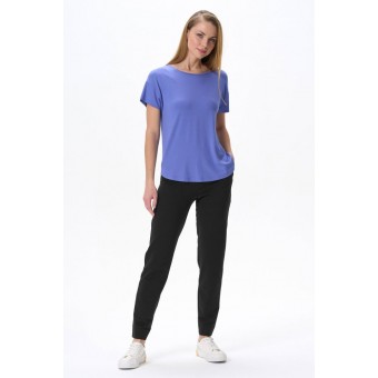 Брюки  женские       из футера       черные