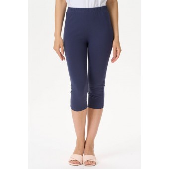 Бриджи  женские       трикотажные       синие     