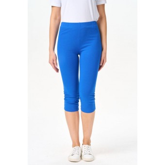 Бриджи  женские       трикотажные       синие
