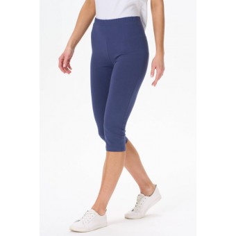 Бриджи  женские       трикотажные       синие     