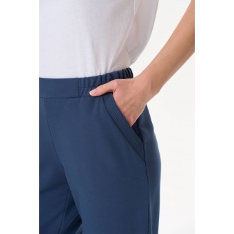 Брюки  женские       из футера       синие