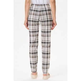 Брюки  женские       трикотажные       коричневые