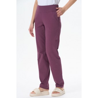 Брюки  женские       трикотажные       фиолетовые     