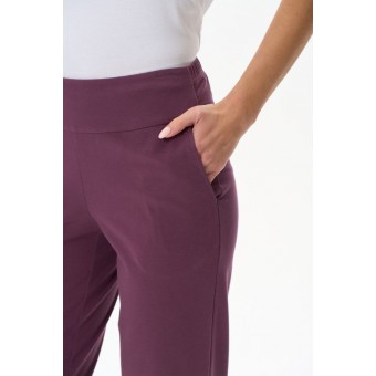 Брюки  женские       трикотажные       фиолетовые     