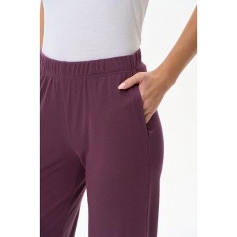 Брюки  женские       трикотажные       Сиреневый