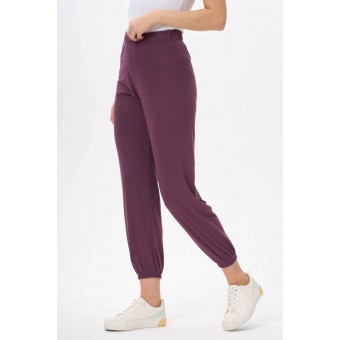 Брюки  женские       трикотажные       фиолетовые