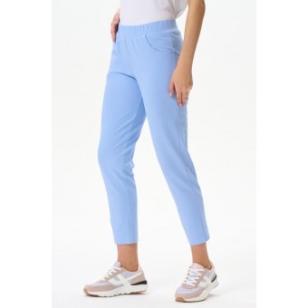 Брюки  женские       трикотажные       голубые
