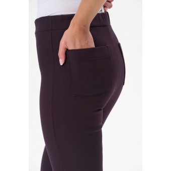 Брюки  женские       трикотажные       фиолетовые