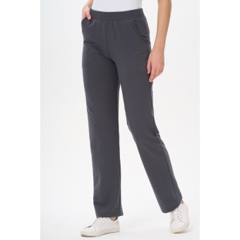 Брюки  женские       из футера       серые