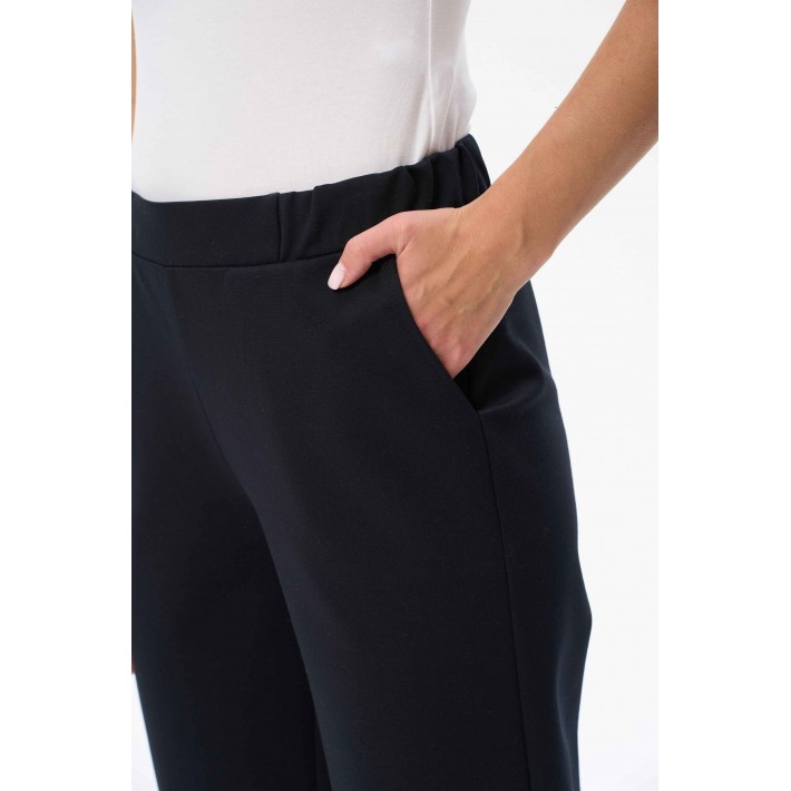 Брюки женские трикотажные Темно-синий