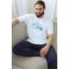 Брюки мужские трикотажные синие Melado
