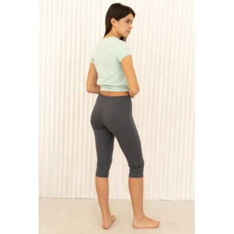 Лосины  женские       трикотажные       серые