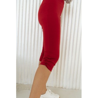 Брюки  женские       трикотажные       красные