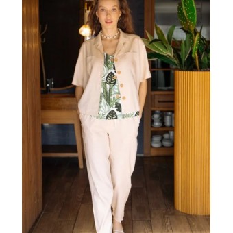 Брюки  женские       из льна