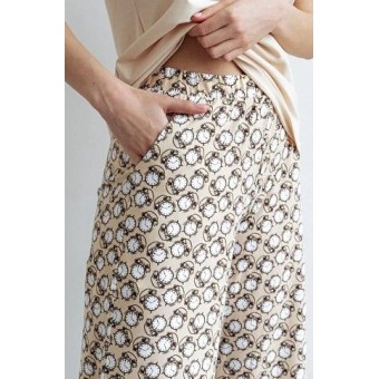 Брюки  женские       трикотажные       бежевые     