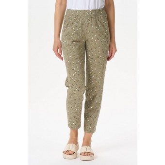 Брюки  женские       трикотажные       хаки