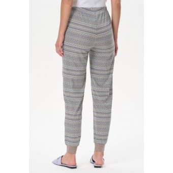 Брюки  женские       трикотажные       серые