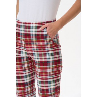 Брюки  женские       трикотажные       бордовые