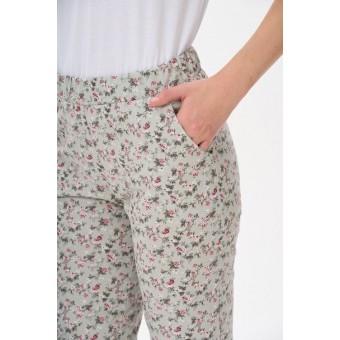 Брюки  женские       из кулирки       зеленые