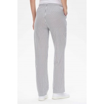 Брюки  женские       трикотажные       Белый, Серый