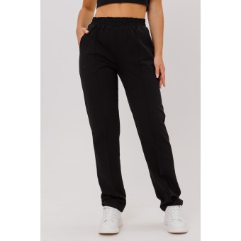 Брюки  женские       из футера       черные