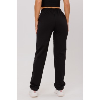 Брюки  женские       из футера       черные