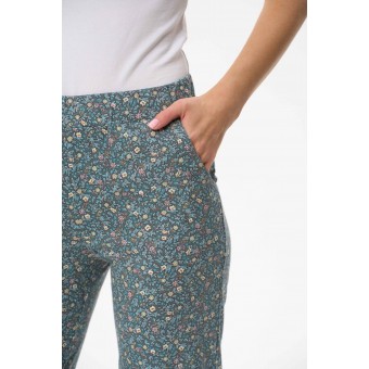 Брюки  женские       из кулирки       зеленые