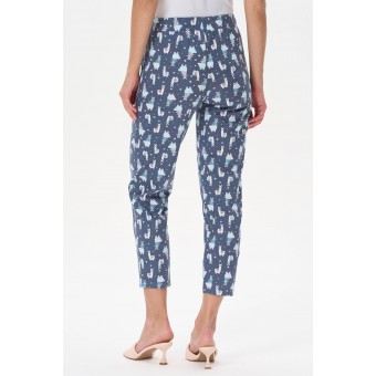 Брюки  женские       из кулирки       фиолетовые