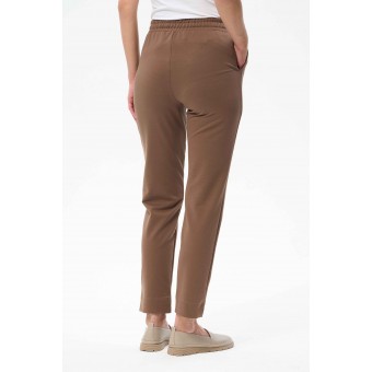 Брюки  женские       из футера       коричневые