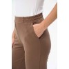 Брюки женские из футера коричневые