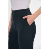 Брюки женские из футера черные