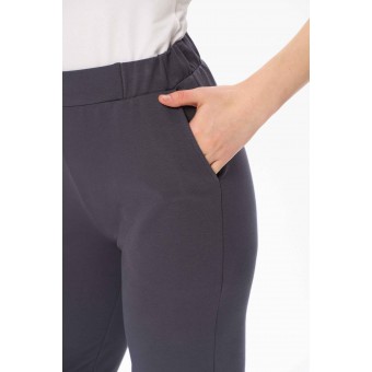 Брюки  женские       из футера       Темно-серый