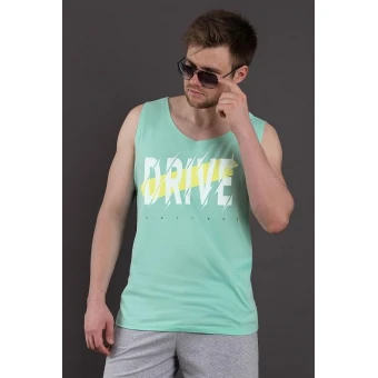 Майка  мужская       из кулирки       зеленая     