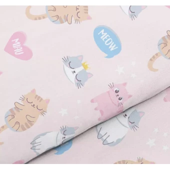 Комплект постельного белья  детский на резинке      из поплина        с наволочкой 40х60 Животные Uniqcute  