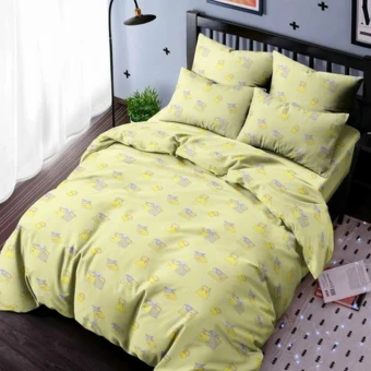 Комплект постельного белья  детский       1,5 спальный из бязи        с наволочкой 50х70 Рисунок Ночь Нежна  