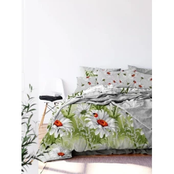 Комплект постельного белья The Дом 1,5сп бязь Божьи коровки