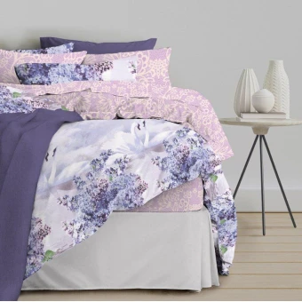 Комплект постельного белья         1,5 спальный из бязи        с наволочками 70х70 2 шт Цветы The Дом  